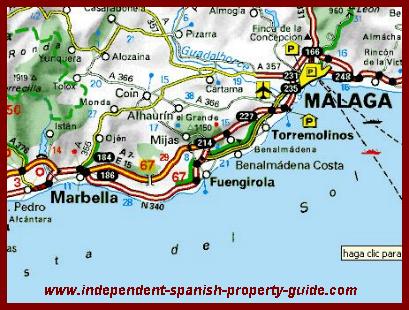 Fuengirola map Spain