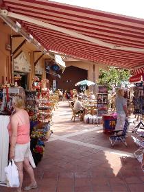The shopping centre at Calahonda Spain.