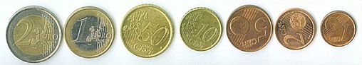 Cents of a euro - coins