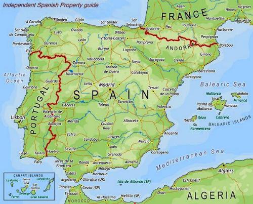 Map of Spain